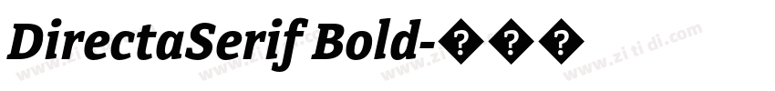 DirectaSerif Bold字体转换 DirectaSerif Bold字体转换